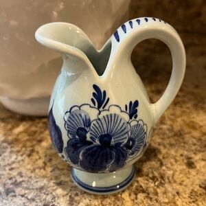 Delft | Accents | Mini Blue Delft Pitcher Vase Made In Holland Hand ...